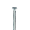 Zoro Select Self-Drilling Screw, #10-16 x 4 in, Zinc Plated Steel Flat Head Square Drive, 750 PK 1064KQF - alternate 2